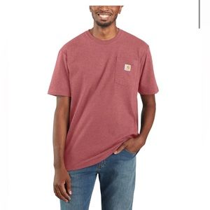 Carhartt Original Fit Heavyweight Pocket T-Shirt - Blush Pink Heather